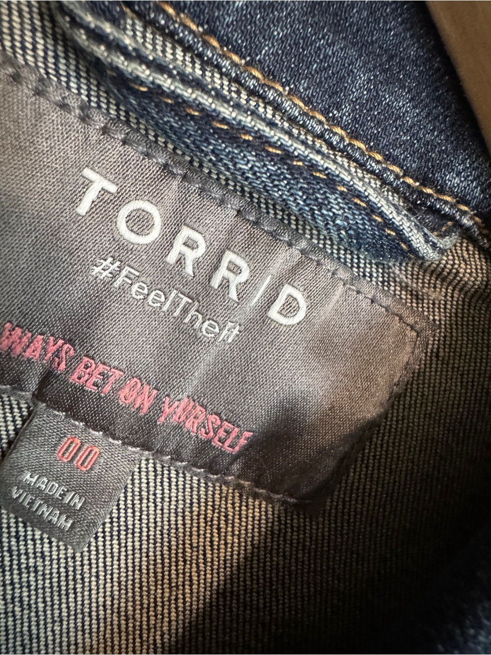 TORRID Dark Blue Denim Jean Jacket - Picture 4 of 6